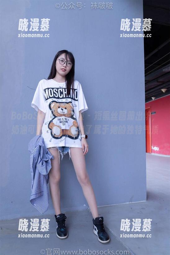 BoBoSocks袜啵啵 - 短黑丝图册出炉，奶油可真会挑，挑出了属于她的独特气质。